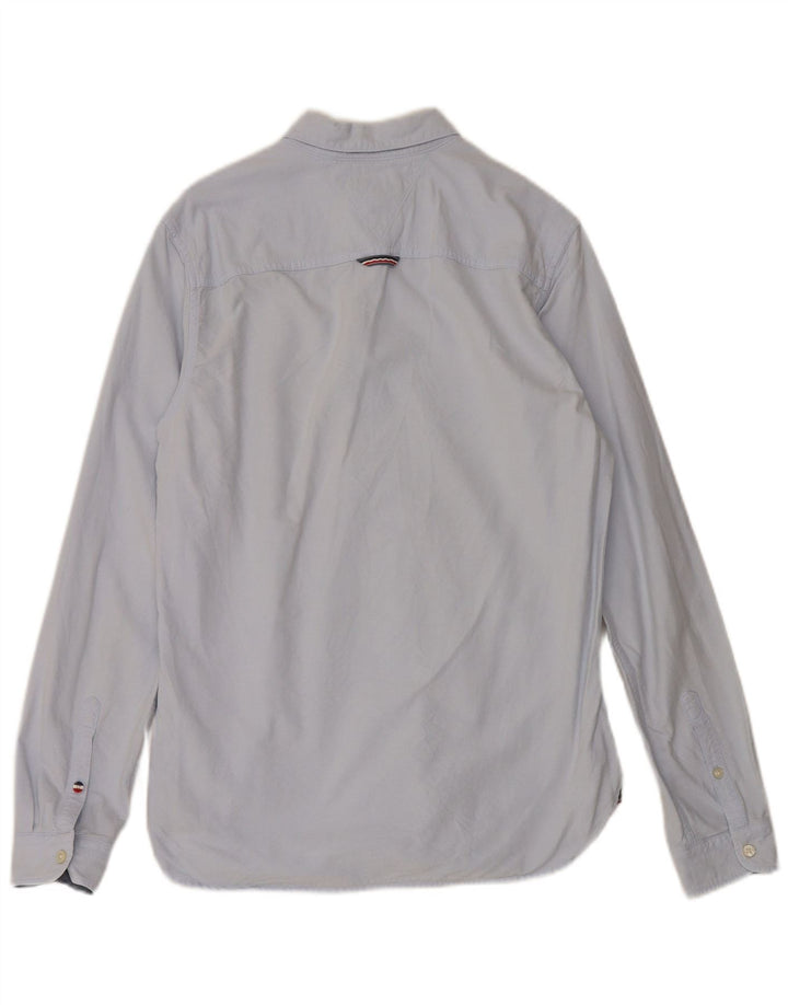 Camisa Tommy Hilfiger Hombre Small Azul Algodón