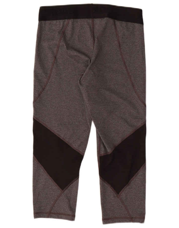 Adidas Climacool Capri Leggings para mujer Reino Unido 12/14 Gris medio Colorblock