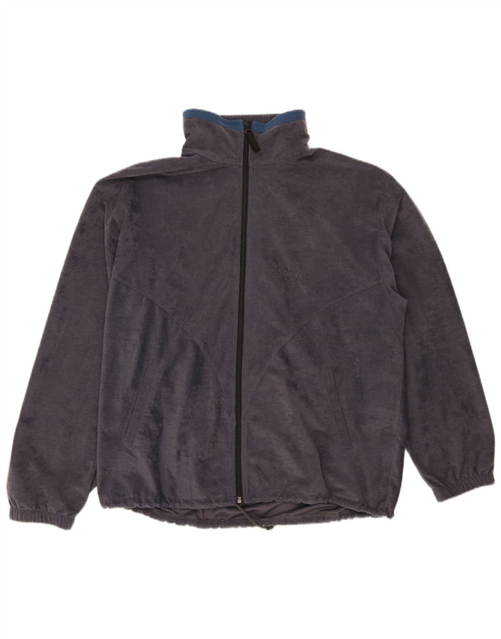Aesse Chaqueta superior de chándal de terciopelo para hombre IT 48 Poliéster gris medio