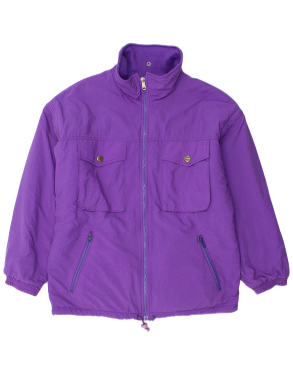 VINTAGE Mens Reversible Jacket UK 42 XL Purple