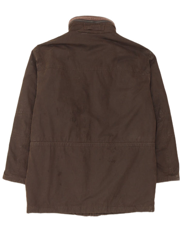 Pierre Cardin Chaqueta acolchada para hombre IT 48 Algodón marrón medio