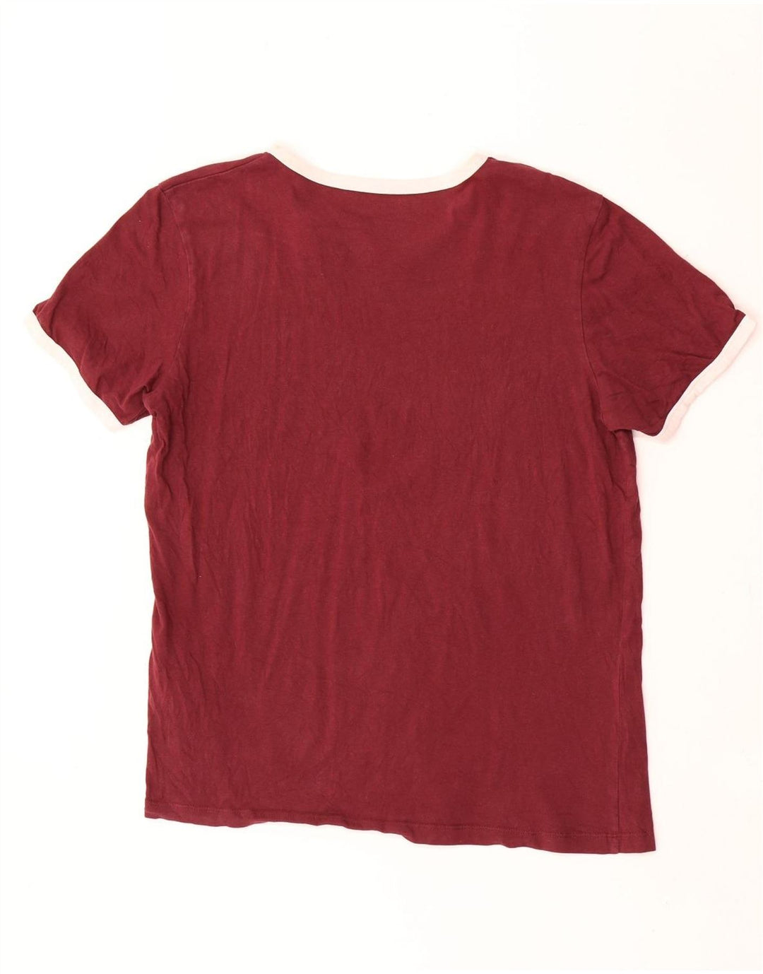 Jack & Jones Hombre Regular Fit Camiseta Top Granate Medio Algodón