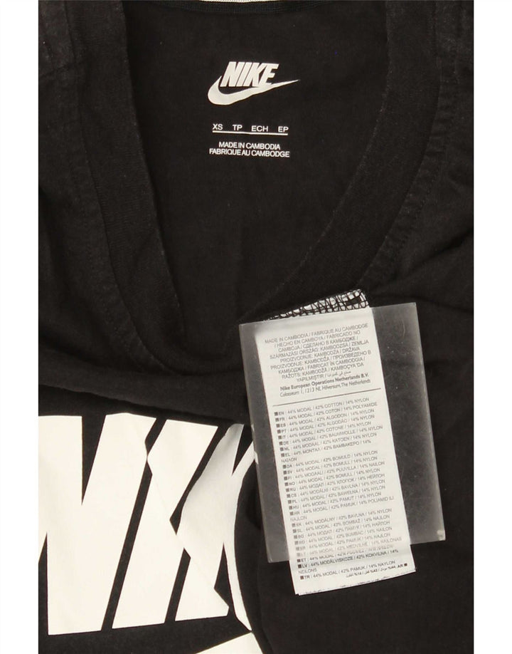 Nike - Camiseta sin mangas con gráfico para hombre, talla XS, modal negro