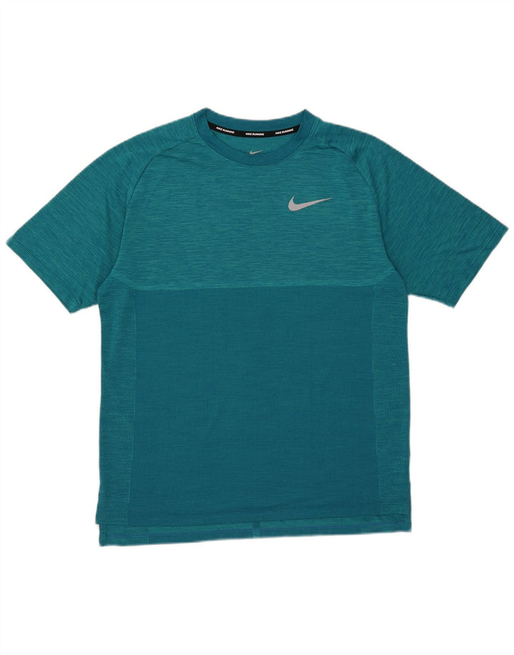 Camiseta Nike Dri Fit para hombre con moteado azul medio