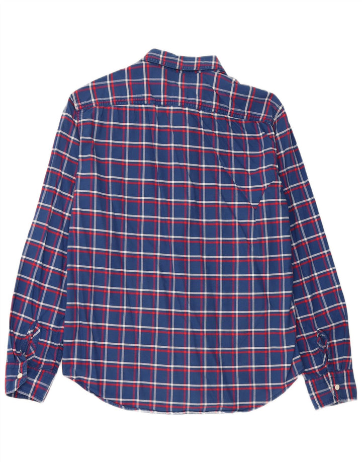 Levi's Camisa de corte estándar de algodón a cuadros azul medio para hombre