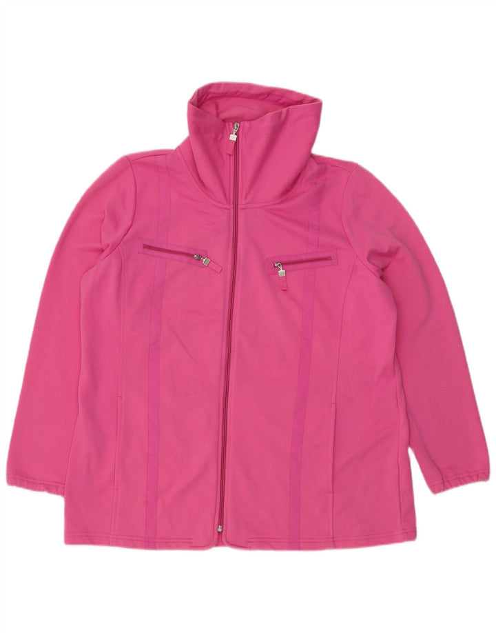 Canda - Chaqueta de chándal para mujer, talla 40, poliéster rosa grande
