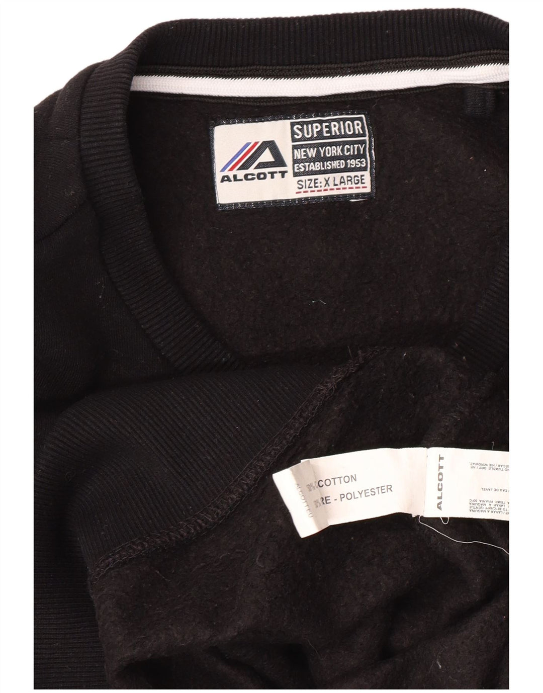 ALCOTT Sudadera con gráfico de la ciudad de Nueva York para hombre Jersey XL Algodón negro