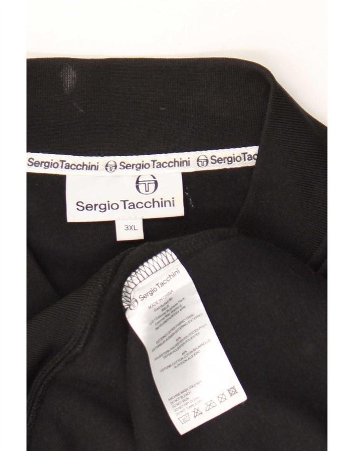 Sergio Tacchini Chaqueta de chándal sin mangas para hombre 3XL Poliéster negro