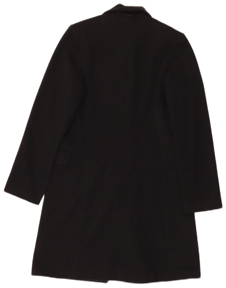 Pinko Mujer Abrigo UK 10 Pequeño Lana Negra