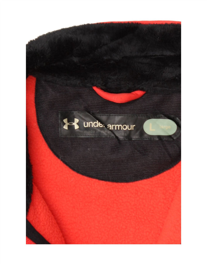 UNDER ARMOUR Chaqueta superior de chándal para hombre Poliéster geométrico rojo grande