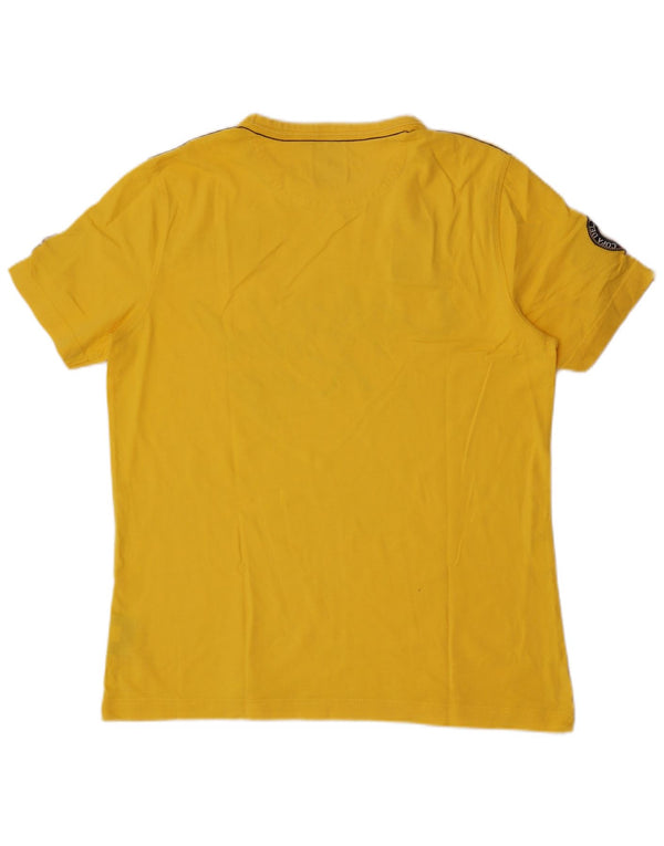Gaastra - Camiseta gráfica para hombre, talla grande, algodón amarillo