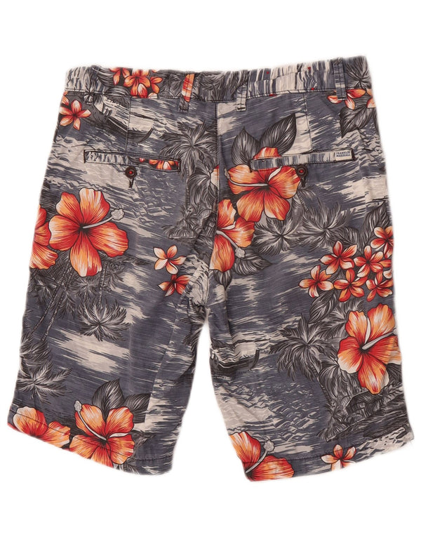Franklin Marshall Mens Leo Chino Shorts W31 Medio Azul Marino Hawaiano
