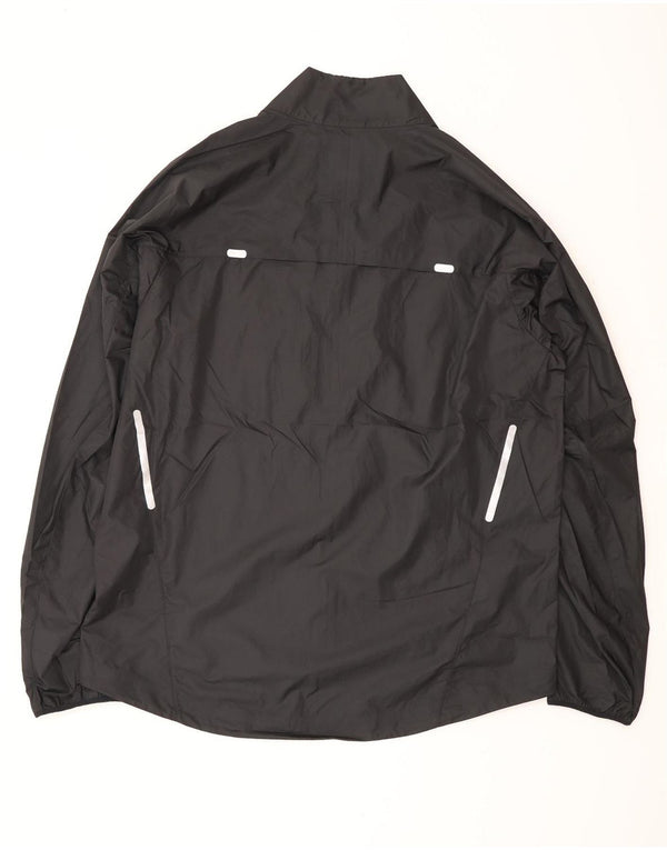Nike Mens Storm-Fit Rain Jacket UK 42 XL Black Polyester