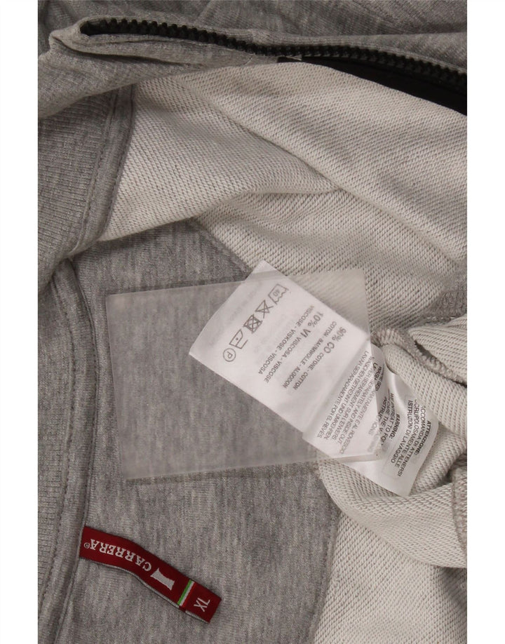 Carrera Hombre Chándal Top Chaqueta XL Gris Algodón