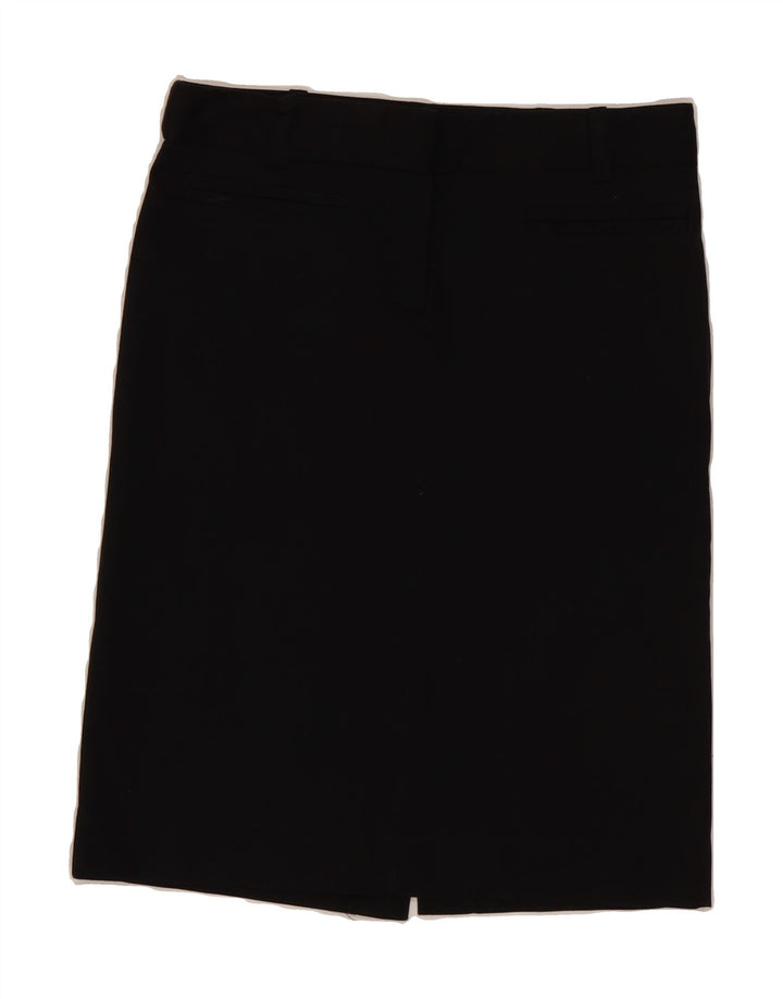 ZARA Womens Straight Skirt Small W26  Black Cotton Vintage Zara and Second-Hand Zara from Messina Hembry 