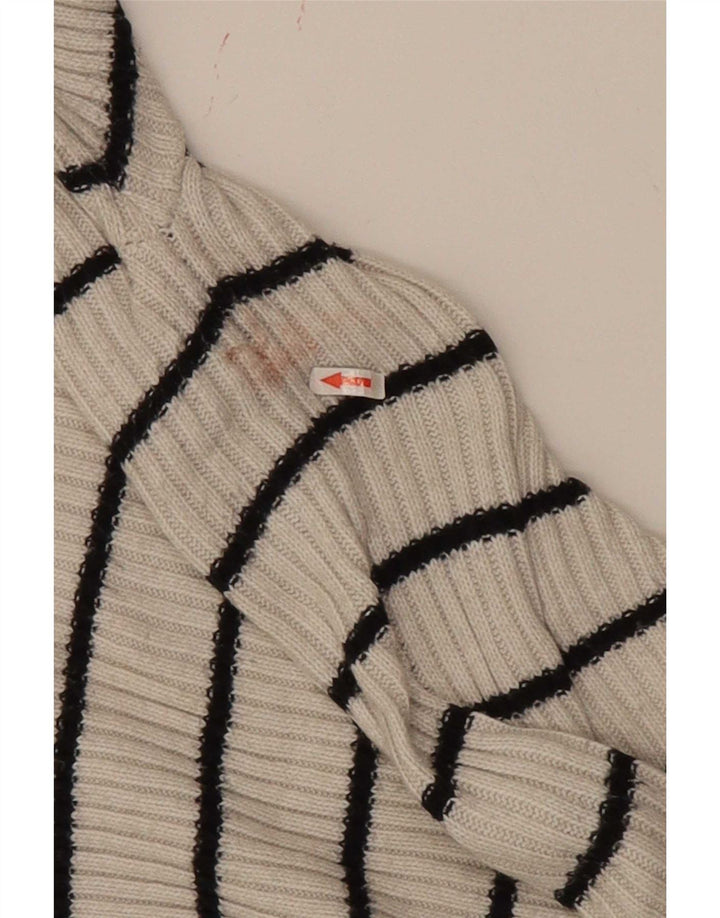 Marks & Spencer Suéter tipo jersey con cuello redondo para mujer UK 12 Medium Off White