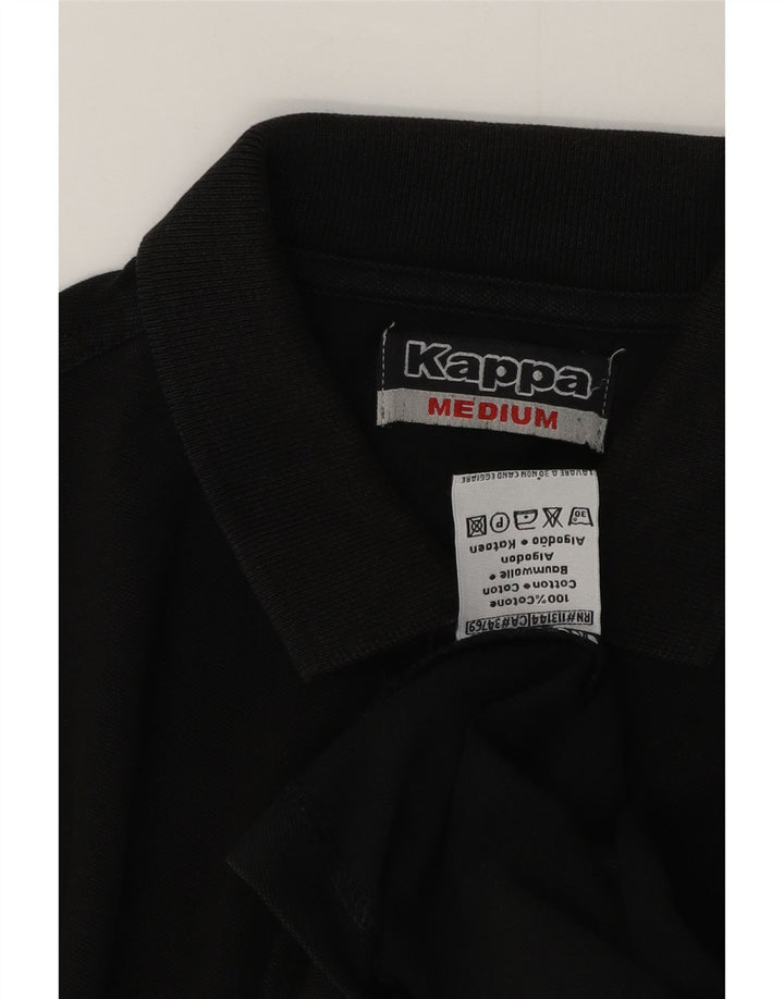 Kappa Polo Hombre Medium Negro Algodón