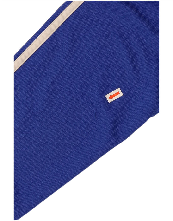 ADIDAS Hombre Climalite Jersey Chándal Top Azul Medio Colorblock
