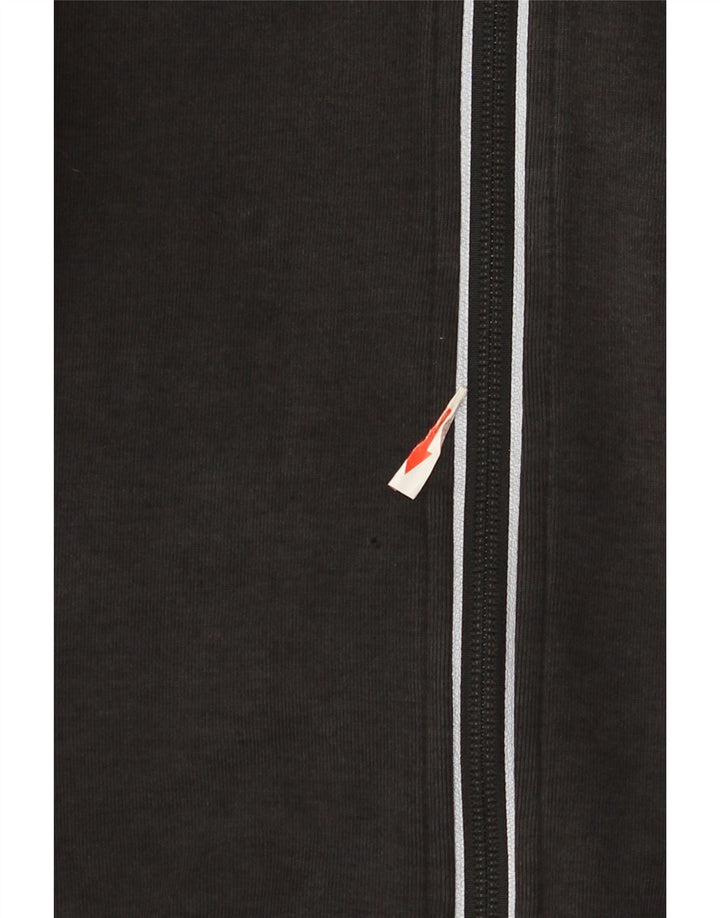 Adidas - Sudadera con capucha y cremallera para hombre, talla grande, algodón negro