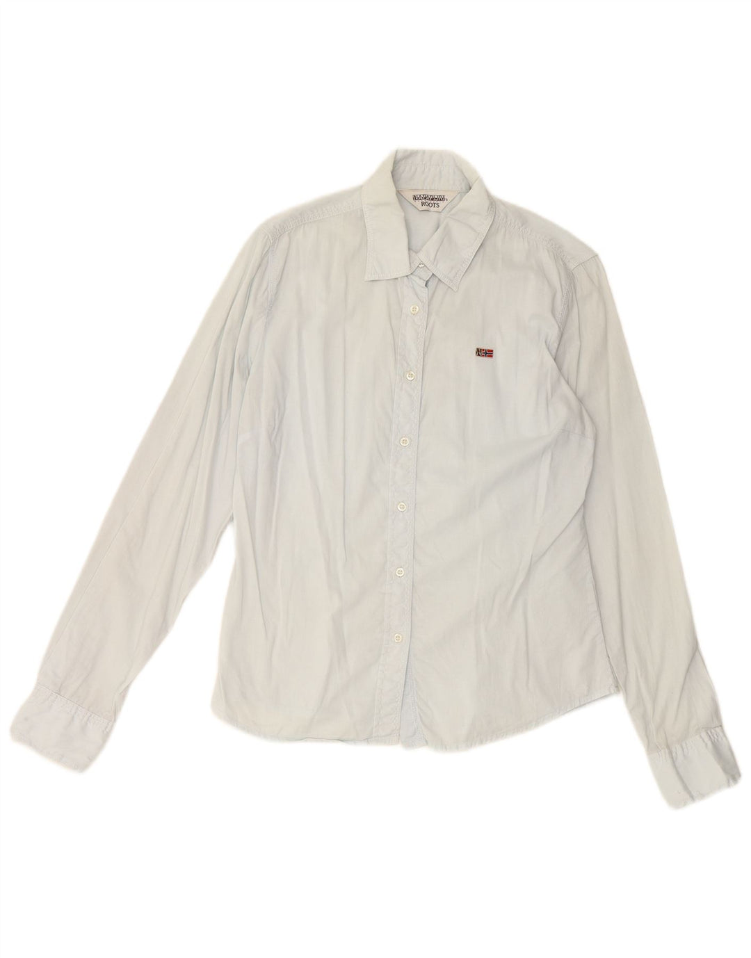 NAPAPIJRI Camisa extragrande Geographic para mujer UK 40 Small Blue