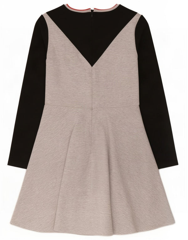 Marks & Spencer Vestido evasé de manga larga para niña 14-15 años Bloque de color gris