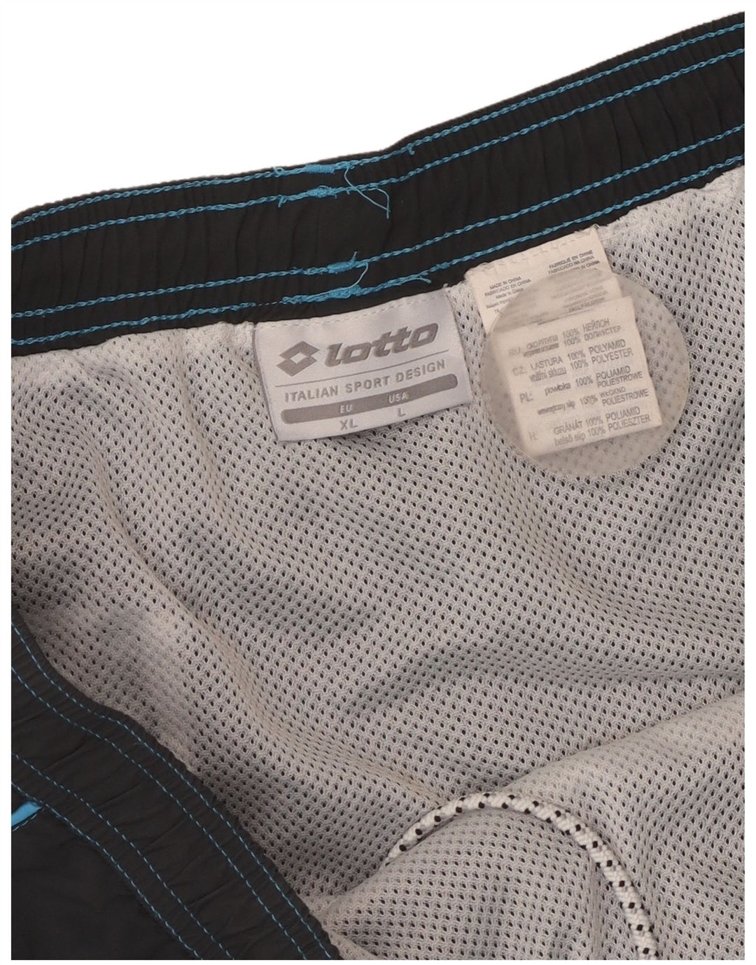 Bañador Lotto Hombre Large W36 L5 Gris Poliamida
