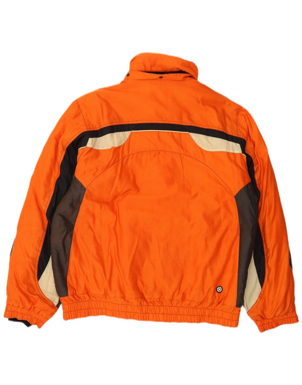 Colmar Chaqueta de esquí acolchada para hombre IT 52 Large naranja Colorblock Sports