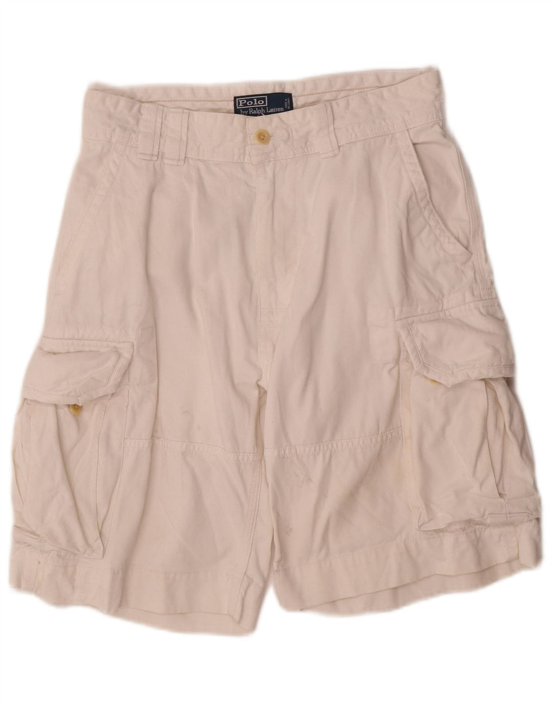 Polo Ralph Lauren Pantalones cortos cargo para hombre W30 Algodón blanco mediano