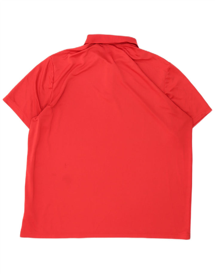 Polo ADIDAS Hombre 2XL Poliéster Rojo