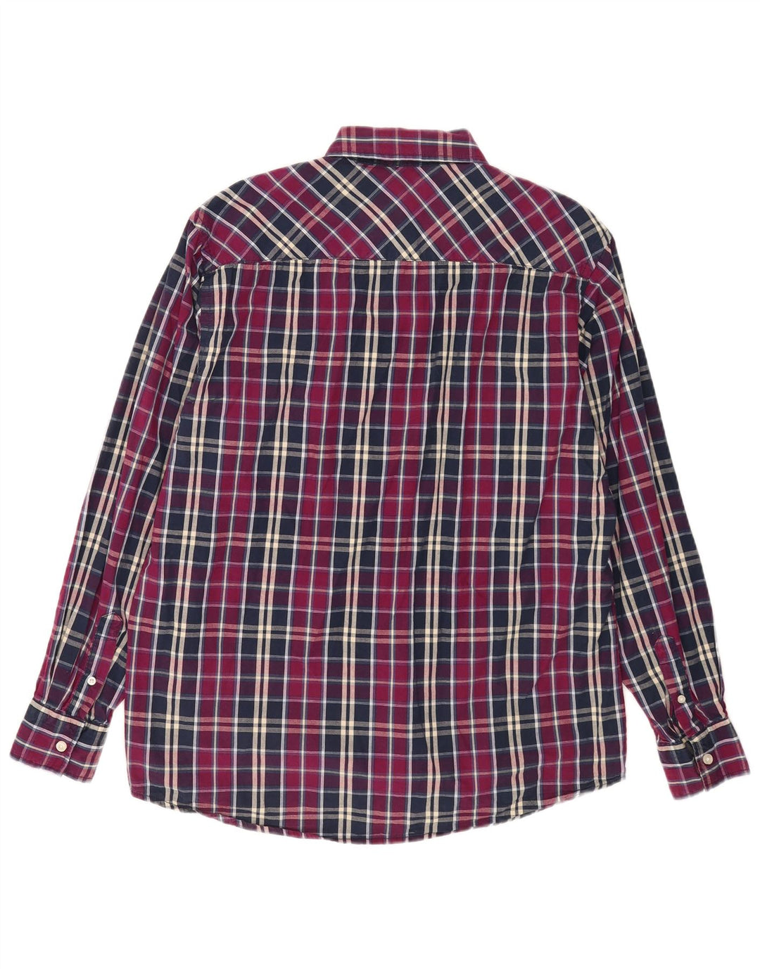 Pierre Cardin Camisa Regular Fit Hombre XL Cuadros Púrpura