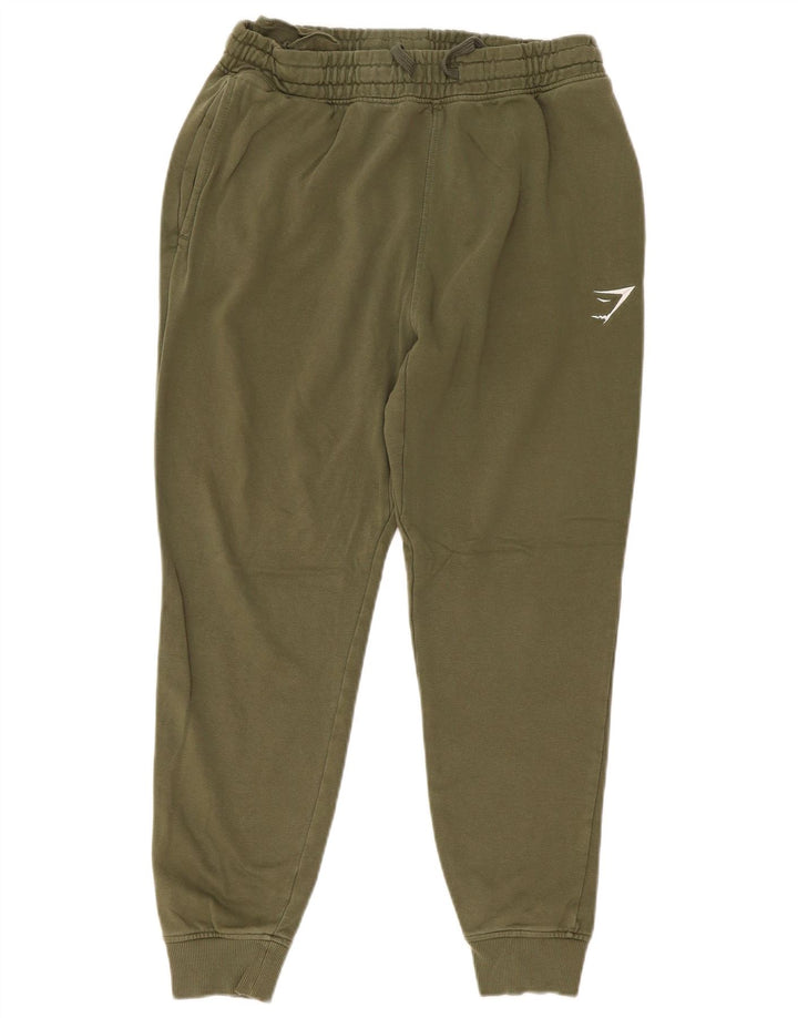 Gymshark Hombre Pantalones De Chándal Joggers Medium Caqui Algodón