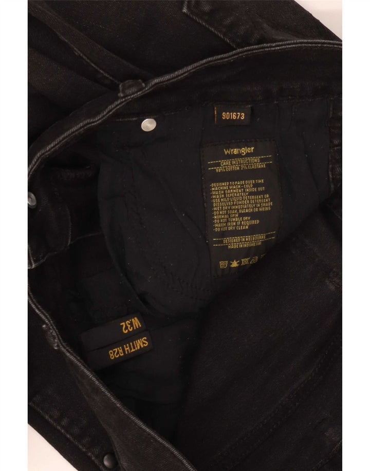 Vaqueros Wrangler Mujer Slim W32 L28 Algodón Negro
