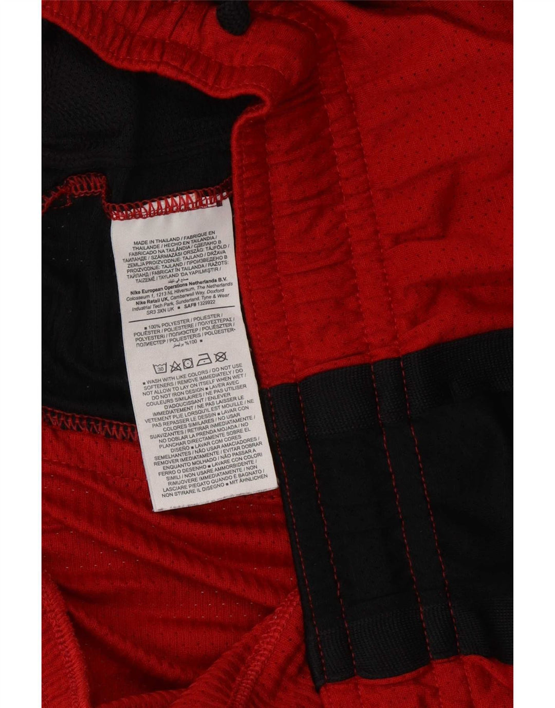 Jordan Shorts deportivos para hombre XL Rojo Colorblock Poliéster