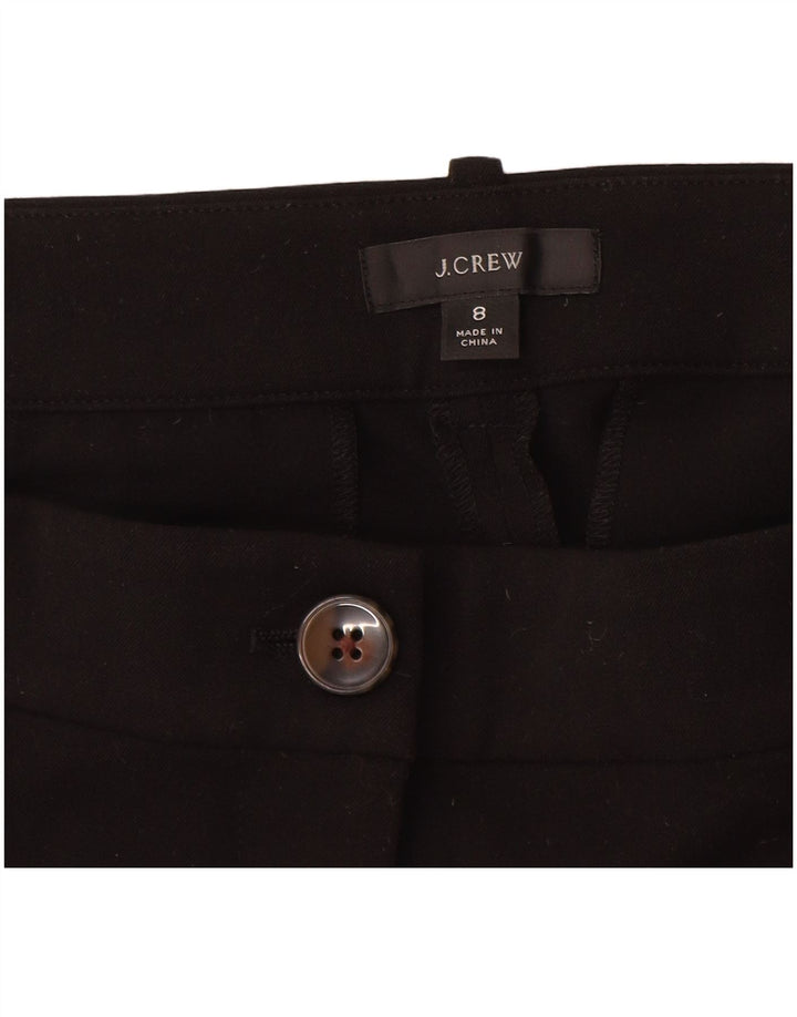 J. CREW Pantalones chinos delgados para mujer US 8 Medium W28 L27 Poliéster negro