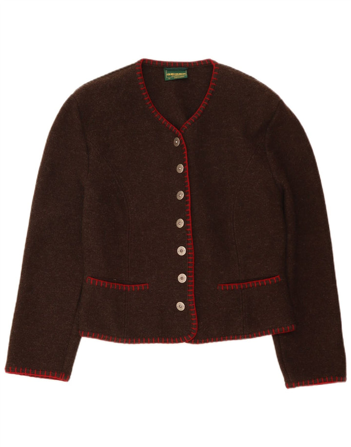 GEIGER Chaqueta tipo blazer de 7 botones para mujer IT 44 Marrón medio