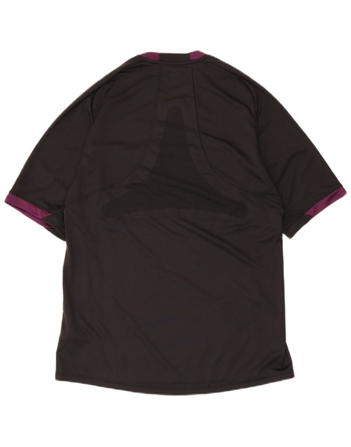 Adidas Hombre Climacool Camiseta Top Medio Negro Colorblock Poliéster