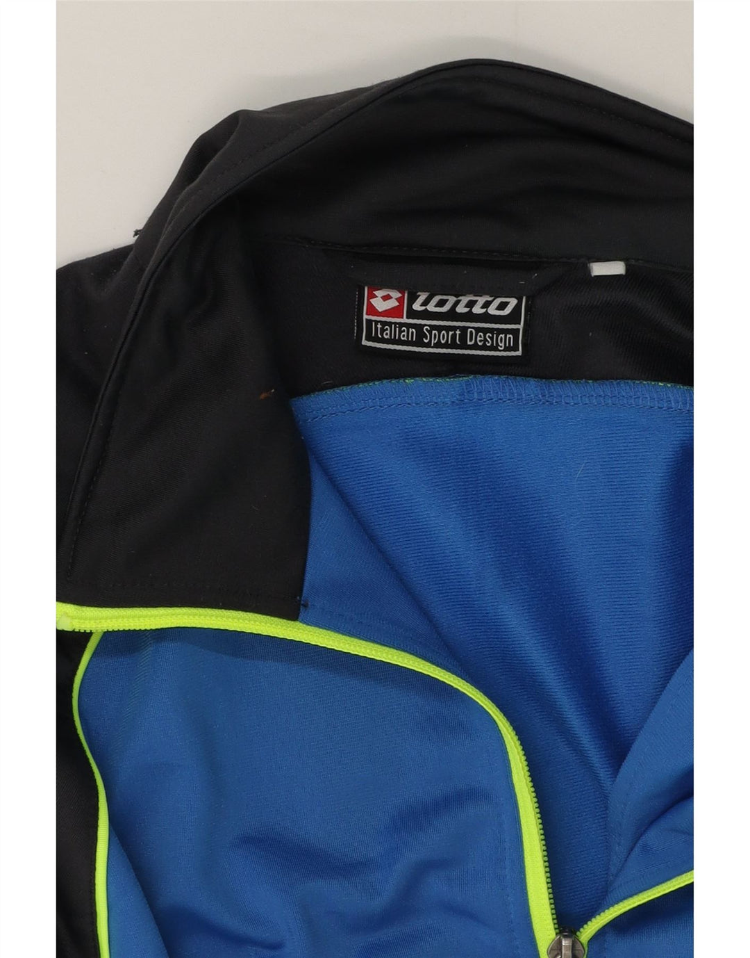 Lotto Hombre Chaqueta Top De Chándal Azul Medio Colorblock