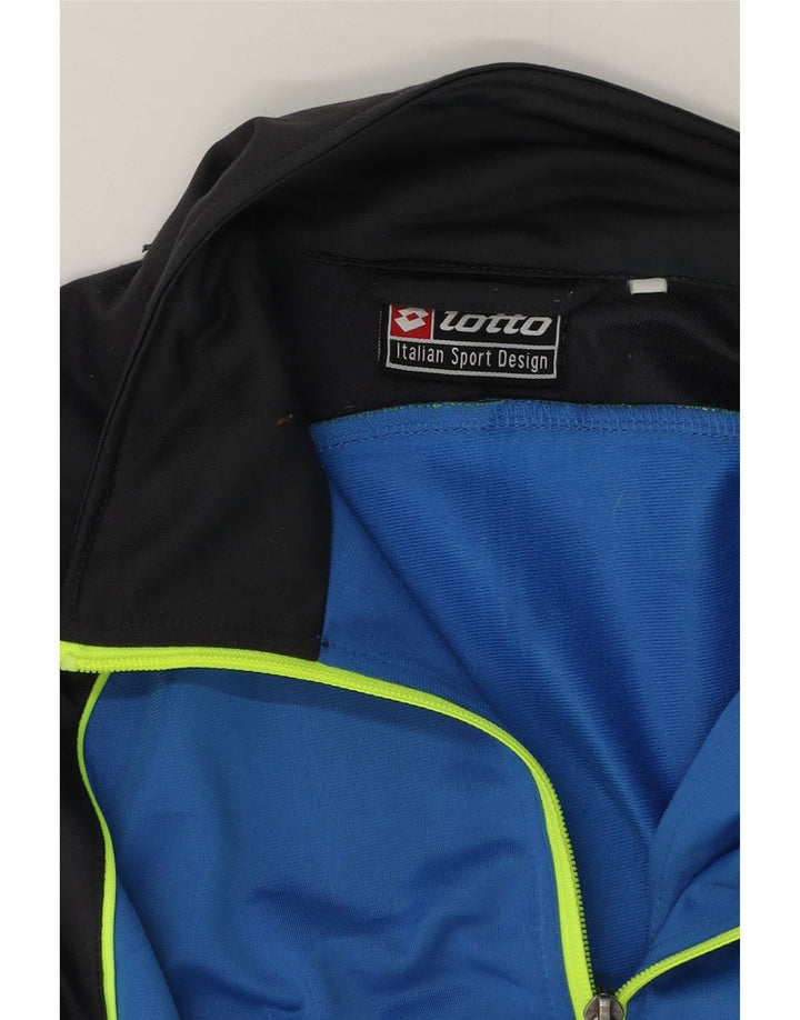 Lotto Hombre Chaqueta Top De Chándal Azul Medio Colorblock