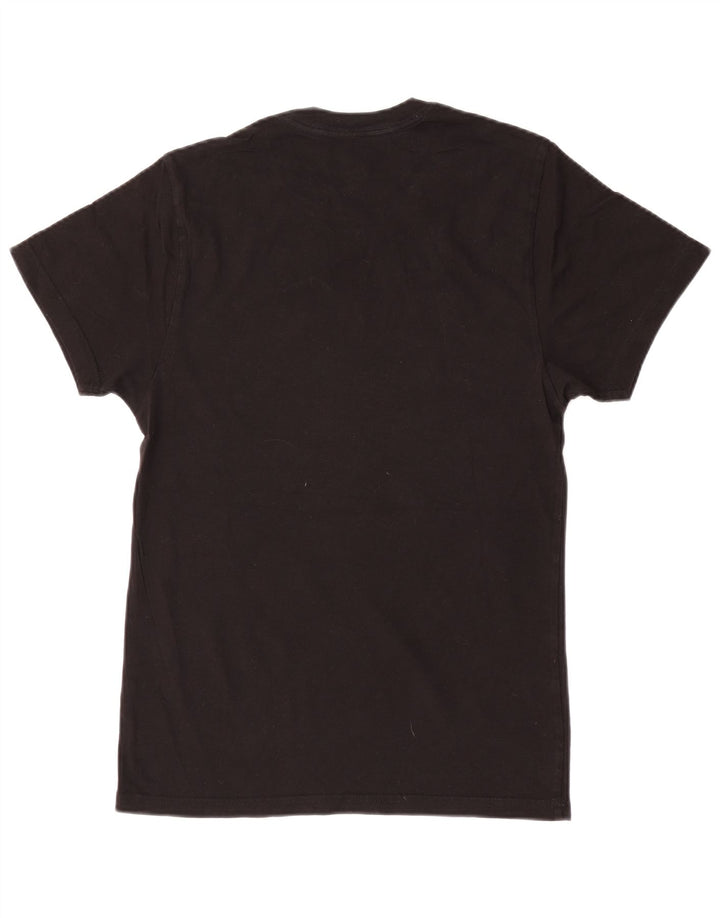 Vans Camiseta con gráfico de ajuste personalizado para hombre, talla pequeña, algodón negro