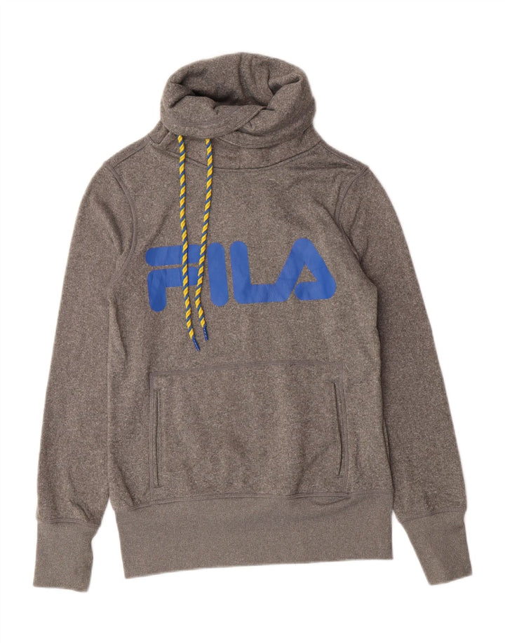 Fila Mujer Graphic Sudadera Jumper UK 10 Small Gris
