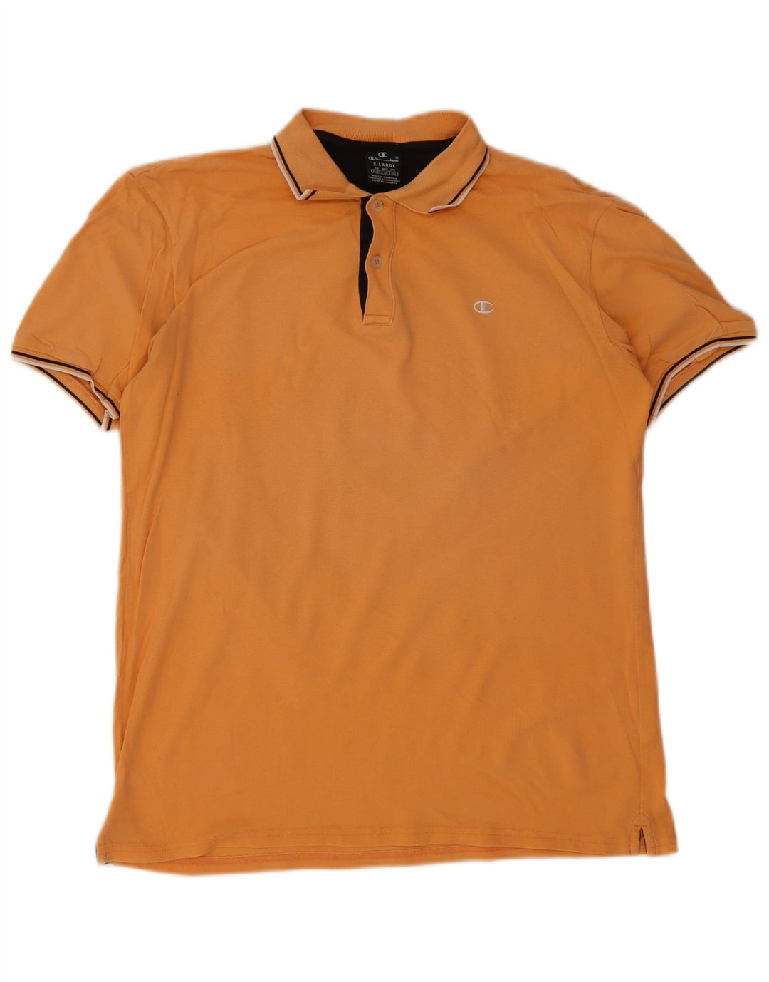 Champion Polo Hombre XL Naranja Rayas