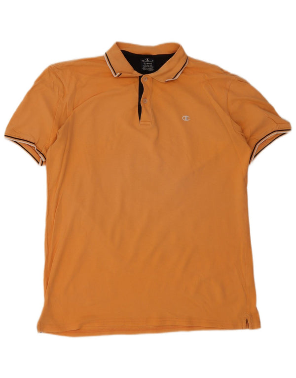 Champion Polo Hombre XL Naranja Rayas