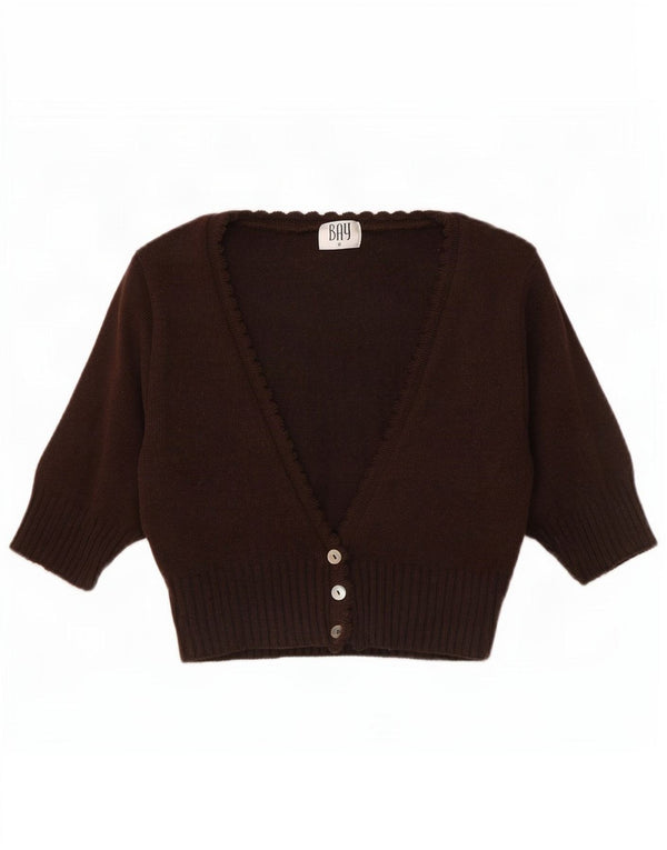 Bay Jersey Bolero de Manga Corta para Mujer UK 8 Small Marrón Acrílico