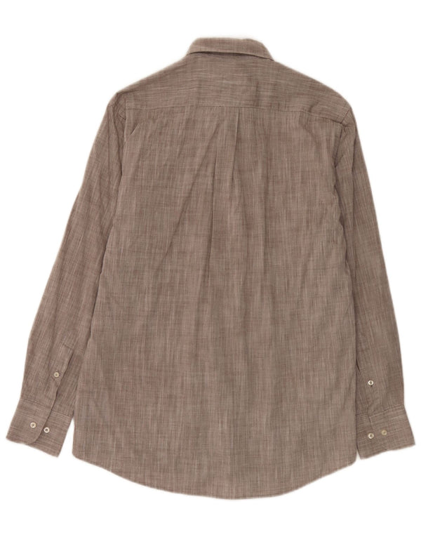 Camisa Lotto Hombre Talla 41/42 Grande Algodón Moteado Gris