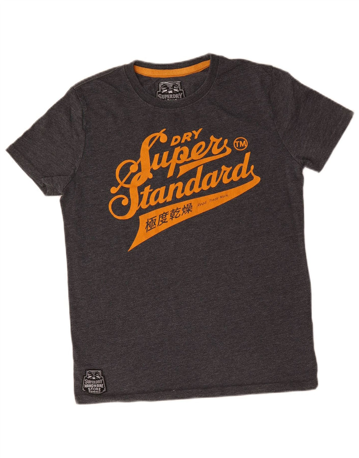 Superdry Camiseta Gráfica De Algodón Gris Medio Para Hombre