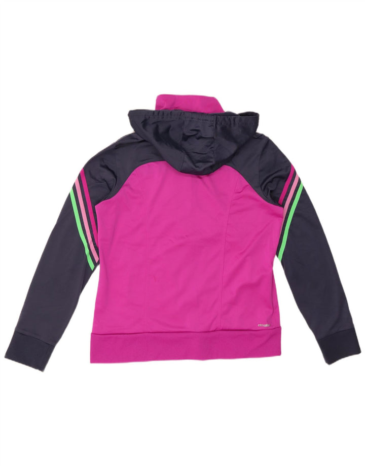 ADIDAS Sudadera con capucha Climalite Zip para mujer Reino Unido 40/18 Grande Color rosa