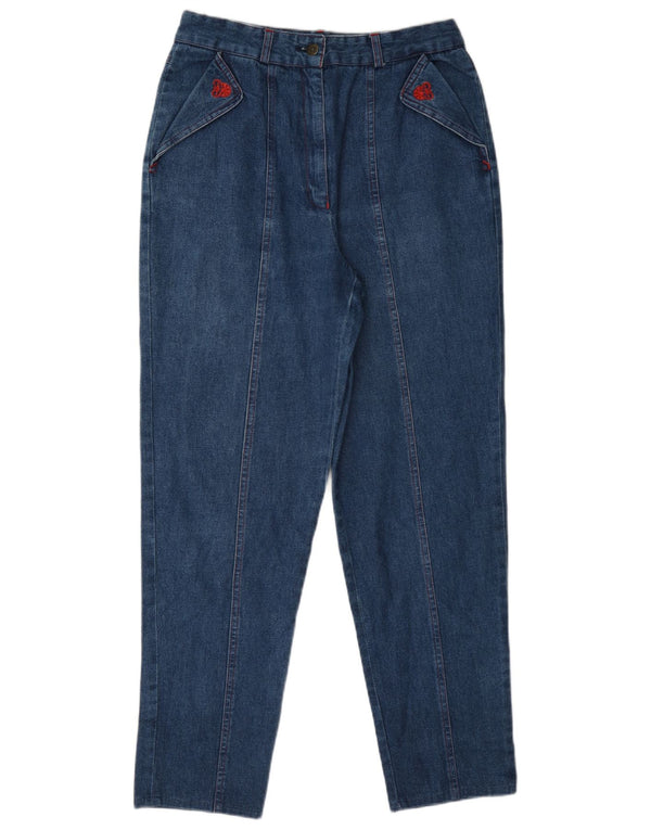 Fendi Jeans cónicos de cintura alta para mujer IT 46 Large W28 L30 Azul