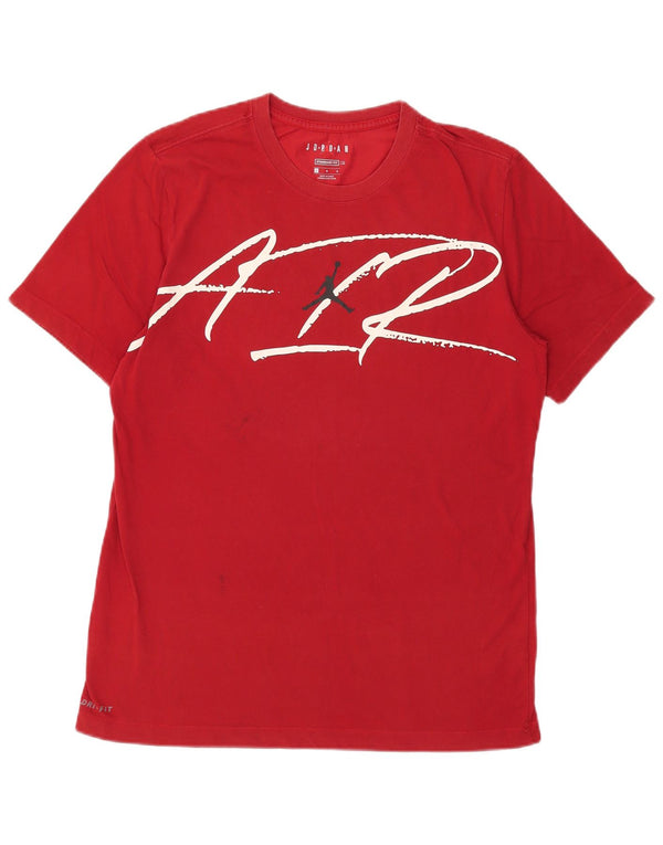 Jordan - Camiseta gráfica de ajuste estándar para hombre, talla grande, algodón rojo