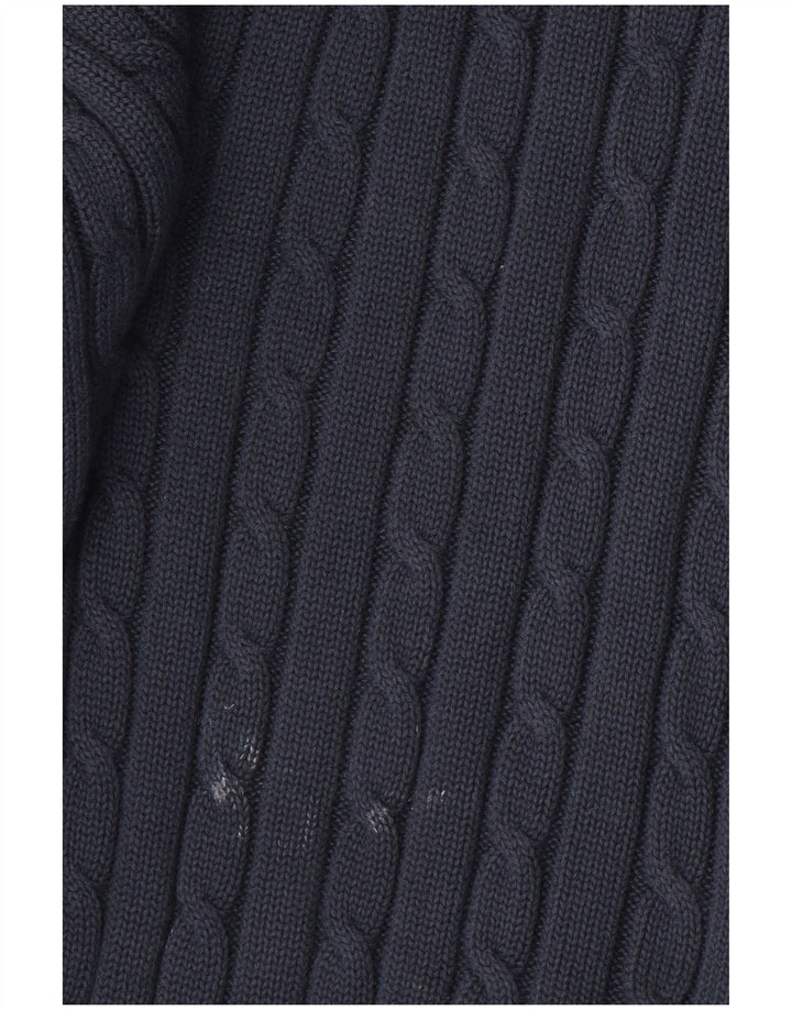 TOMMY HILFIGER Jersey con cuello redondo y gráfico para hombre Azul marino mediano