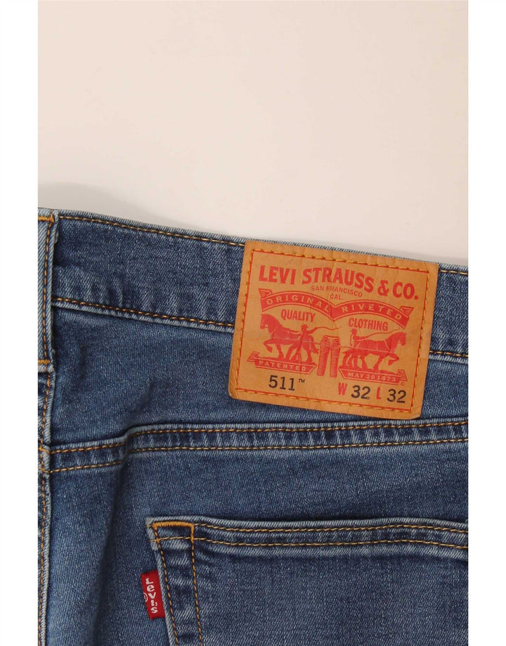 Levi's Hombre 511 Slim Jeans W32 L29 Algodón Azul